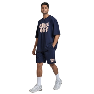 T-shirt en coton streetwear personnalisé avec short assorti, ensemble de survêtement de sport et short 2 pièces pour homme - Product Image 6