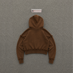 Sudadera con Capucha Casual para Uso Diario, Color Marrón, con Diseño Gráfico, Logotipo Estampado en la Parte Delantera, Manga Regular, Otoño, Sudadera Clásica de Moda Urbana, Cómoda para el Invierno - Product Image 6