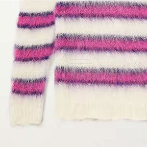 Suéter de Mohair 100% Lana de Primera Calidad, Precio de Fábrica, Color Personalizado, Transpirable, con Logotipo Frontal - Product Image 5