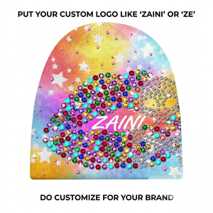 หมวกบีนนี่อะคริลิคพรีเมียม ZAINI 260 GSM สีดำเขียว พิมพ์ลายเต็มใบ ปักลาย  สำหรับผู้ใหญ่ทุกเพศ - Product Image 6