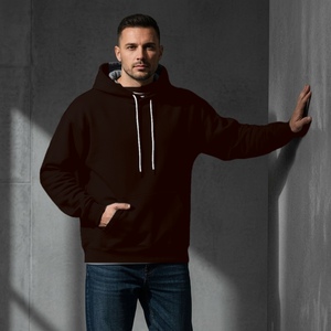 Sweat à capuche personnalisé pour homme, coupe classique, en molleton de coton avec impression floquée, style streetwear décontracté, fournisseur de vêtements en gros - Product Image 4