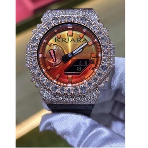 Reloj de Diamantes Moissanite Más Vendido para Hombre, Reloj de Pulsera Premium para Viajes de Negocios, Fiestas, Bodas y Uso Diario - Product Image 1