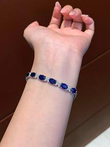 Lab Grown Diamond Tennis <b>Bracelet</b> Round Cut 10K/18K Gold Plated IGI Certified Claw Setting Hip Hop Unisex Wedding Gift Jewelry - Product Image 1