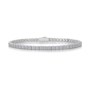 Bracelet tendance en argent 925, ajustable, avec moissanite VVS, pour femme, disponible à prix réduit - Product Image 2