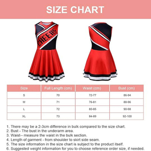 Uniformes de cheerleading d'extérieur respirants de haute qualité, personnalisables, prix d'usine, tissu élastique en spandex/polyester 220g, sur mesure - Product Image 2