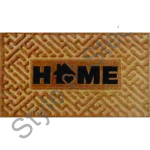 Tapis antidérapant en peluche vert de forme rectangulaire avec un design unique, paillasson pour la maison à prix de gros - Product Image 1