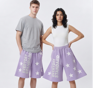 Pantalones Cortos Deportivos Unisex Holgados de Gran Tamaño, Ajuste Suelto, Tejido Grueso de Poliéster/Algodón, Resistentes al Viento, Transpirables, Ecológicos, Casuales, para Invierno - Product Image 3