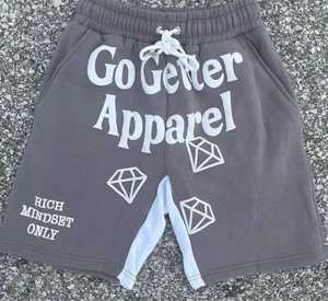 Custom Unisex Summer Jogger Sweat <b>Shorts</b> Heavyweight Cotton Rhinestone Distressed Sun Faded Acid Wash <b>Shorts</b> for <b>Men</b> - Product Image 6