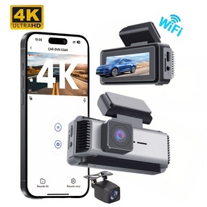 Tư nhân khuôn nhà máy 4K + 1080p phía trước & phía sau ống kính kép Wifi GPS Dashcam Xe DVR hộp đen Video <span class=keywords><strong>Recorder</strong></span> Camara Dashcam - Product Image 1