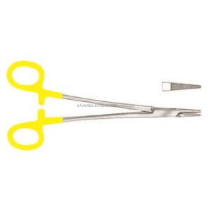 Porte-aiguilles chirurgicaux manuels réutilisables en acier inoxydable de haute qualité A-1 VERITAS Crile-Wood T/C, instruments de suture - Product Image 6