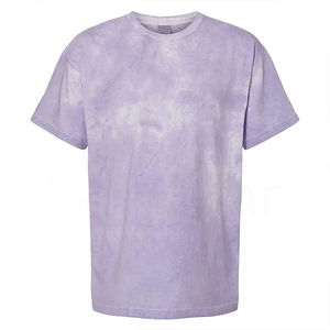 Camiseta de Manga Corta para Hombre, Cuello Redondo, Tejida, Estampado Arcoíris, Corte Regular - Product Image 5