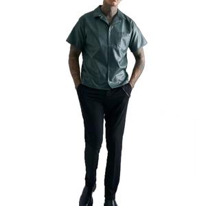 Camisa de Cuero Genuino Unisex, Suave Piel de Cordero, Estilo Casual con Botones, Venta al Por Mayor, Proveedor de Fábrica OEM - Product Image 6