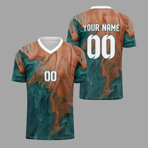 เสื้อฟุตบอลแขนสั้นลายสก็อตโพลีเอสเตอร์ 100% แบบซับลิเมชั่นสั่งทำพิเศษ แห้งเร็ว สำหรับทีมฟุตบอล ปรับแต่งได้ - Product Image 3