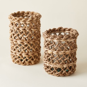 Seagrass <b>cup</b> cover glass holder sleeve coffee pitcher holders factory price drinkware accessory - Product Image 1