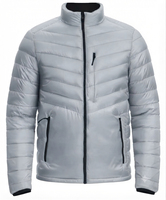 Blouson matelassé à capuche pour homme, tendance 2026, avec blocs de couleur, manteau d'hiver à fermeture éclair, rembourrage en duvet, style décontracté, coupe classique