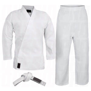Uniforme de karaté pour enfants et adultes, léger, pour étudiants, uniforme d'entraînement aux arts martiaux, ceinture blanche assortie, pour débutants - Product Image 1