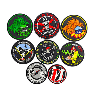 Patchs en tissu feutré thermocollants en PVC, badges en caoutchouc, logo 3D gaufré, adhésifs pour sacs à dos tactiques, logo personnalisé, utilisation extérieure - Product Image 4