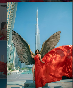 Impresionante Vestido Maxi Rojo Vibrante de Satén con Cuello Halter y Espalda Descubierta, Fluido y con Movimiento, para Mujer, Elegante Vestido de Noche sin Mangas - Product Image 3