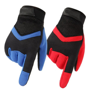 Gants de cyclisme unisexes à doigts entiers, noirs, bleus, rouges, en maille respirante, antidérapants, pour les sports de plein air et le cyclisme - Product Image 1