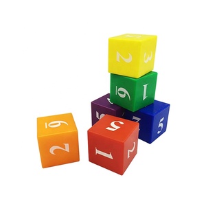 Cubos cuadrados de plástico de 6 colores para niños, juguete educativo, juego de matemáticas - Product Image 5