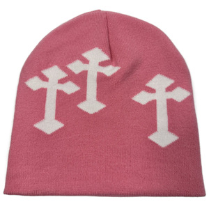 Character Pattern Jacquard <b>Beanie</b> Hat Unisex Knitted Winter Cap 50-52cm Y2K Street Style Adult Casual Wear - Product Image 4