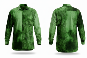 Chemises personnalisées en gros à manches longues imprimées avec un design abstrait, style décontracté, confortables, pour le streetwear - Product Image 5