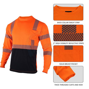 Camisa de Seguridad de Alta Visibilidad, Reflectante, Ligera, Transpirable, Cómoda, para Exteriores - Product Image 4
