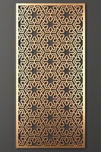 Panel Divisor de Habitaciones Decorativo de Metal Cortado con Láser, Estilo Art Deco, Revestimiento Impermeable, Fácil Instalación - Product Image 2