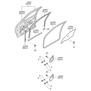 อะไหล่รถยนต์และรถบรรทุก Sportage รุ่นใหม่ ชิ้นส่วนอื่นๆ ด้านขวา 0K07A58020 - Product Image 2