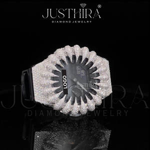 Reloj de Lujo Estilo HipHop con Bisel Iced Out, Joyería Hecha a Mano de Alta Calidad, al Mejor Precio al por Mayor, con Diamantes Moissanite VVS - Product Image 2
