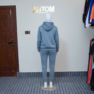 Conjunto Deportivo de Dos Piezas para Mujer, Sudadera con Capucha Azul, Corte Ajustado, Informal, Atlético, Ligero, de Secado Rápido, Pantalones Deportivos, Ropa Deportiva Urbana - Product Image 4