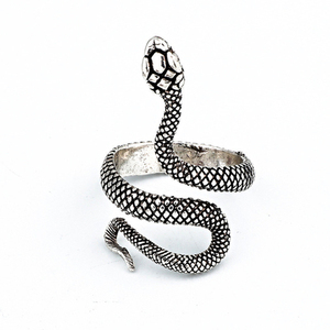 Rose Gold <b>Snake</b> <b>Ring</b> Animal Shape Vintage Style Unisex Everyday Wear Jewelry - Product Image 5