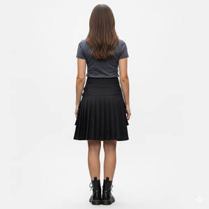Kilts écossais noirs modernes pour femmes avec poches cargo, style traditionnel des Highlands 2026 - Product Image 2