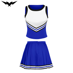 Diseña Tu Propio Uniforme de Porristas, Uniformes Personalizados de Spandex para Mujer con Brillantes Pedrerías AB para Unisex - Product Image 1