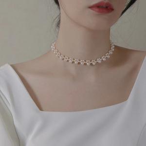 Natural Freshwater <b>Pearl</b> Cat Paw Necklace 14K Gold Injection Luxury Fashion <b>Choker</b> Accessory Niche Design by Internet Celebrity - Product Image 1