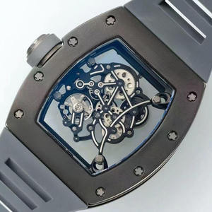 Reloj Mecánico de Cuerda Manual RM 055, Diseño Tonneau, Cerámica Gris de Lujo, para Hombres de Negocios y Deportistas - Product Image 2