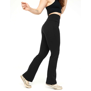 Leggings de algodón de cintura alta para mujer, de pierna ancha, elásticos, acampanados, para fitness, yoga, gimnasio y entrenamiento - Product Image 6