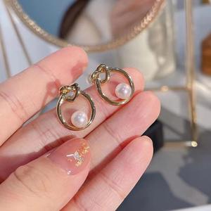 Pendientes de Plata de Ley S925 de Alta Calidad con Cuentas de Oro Natural de 10-9 mm, Redondos, Impecables, Versátiles y con un Diseño Moderno, con Caja de Regalo de Lujo - Product Image 3