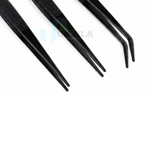 Pinzas de Chef Duraderas de Acero Inoxidable Premium con Punta Fina y Agarre Cómodo, Herramienta Culinaria para Emplatar y Decorar Alimentos - Product Image 5