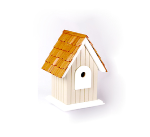 Nichoir en bois de luxe, fabriqué avec un style de toit traditionnel, pour la présentation en extérieur dans le jardin - Product Image 5