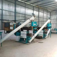 Presse à huile d'arachide automatique, modèle 27x5, en acier doux, 6 boulons, capacité 8 tonnes par jour, équipement d'extraction d'arachides.