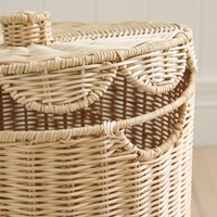 Ensemble de paniers à pétoncles panier organisateur multifonction, plateau ou panier de rangement à linge, fabriqué en jonc de mer durable, vente en gros