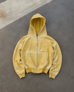 Sweat à capuche premium pour homme, coupe droite, style streetwear, en molleton respirant à séchage rapide, 100 % coton, avec strass rouges et épaules tombantes - Product Image 3