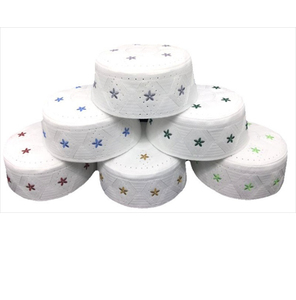 Gorro de Oración con Diseño Étnico de Oriente Medio, Turbante para Hombre Adulto, Ajuste Regular para Todas las Estaciones, Bordado Floral en Negro, Verde y Dorado - Product Image 5