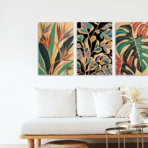 ต้นไม้ศิลปะแขวนผนังไม้พฤกษศาสตร์สีเขียวแขวนสำหรับตกแต่งห้องนั่งเล่น - Product Image 6