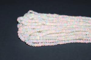 Perles rondes lisses en opale éthiopienne de haute qualité, 3 mm, 16 pouces, 31 carats, pour la fabrication de colliers, bracelets et boucles d'oreilles - Product Image 3