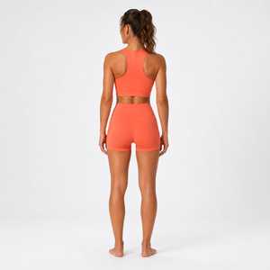 Conjunto Deportivo para Mujer, Top y Shorts, Logotipo Personalizado, Transpirable, Elástico, para Gimnasio, Fitness y Entrenamiento - Product Image 6