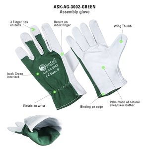 Meilleurs gants de travail en cuir de mouton pour mécanicien Jardinage Entretien d'avions Gants en cuir ergonomiques pour le travail de précision - Product Image 2