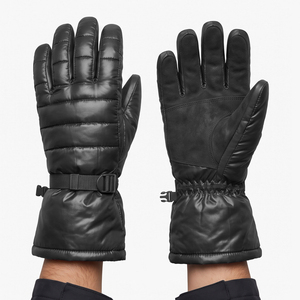 Gants de ski unisexes pour l'hiver, imperméables, rembourrés et thermiques, avec sangle de poignet réglable, mitaines longues pour la neige - Product Image 4