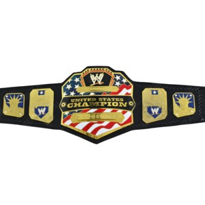 Adult Size WWE United States Championship Title Belt 2mm Brass Metal Plates Genuine Leather Custom Nameplate Wrestling Champion - Product Image 4